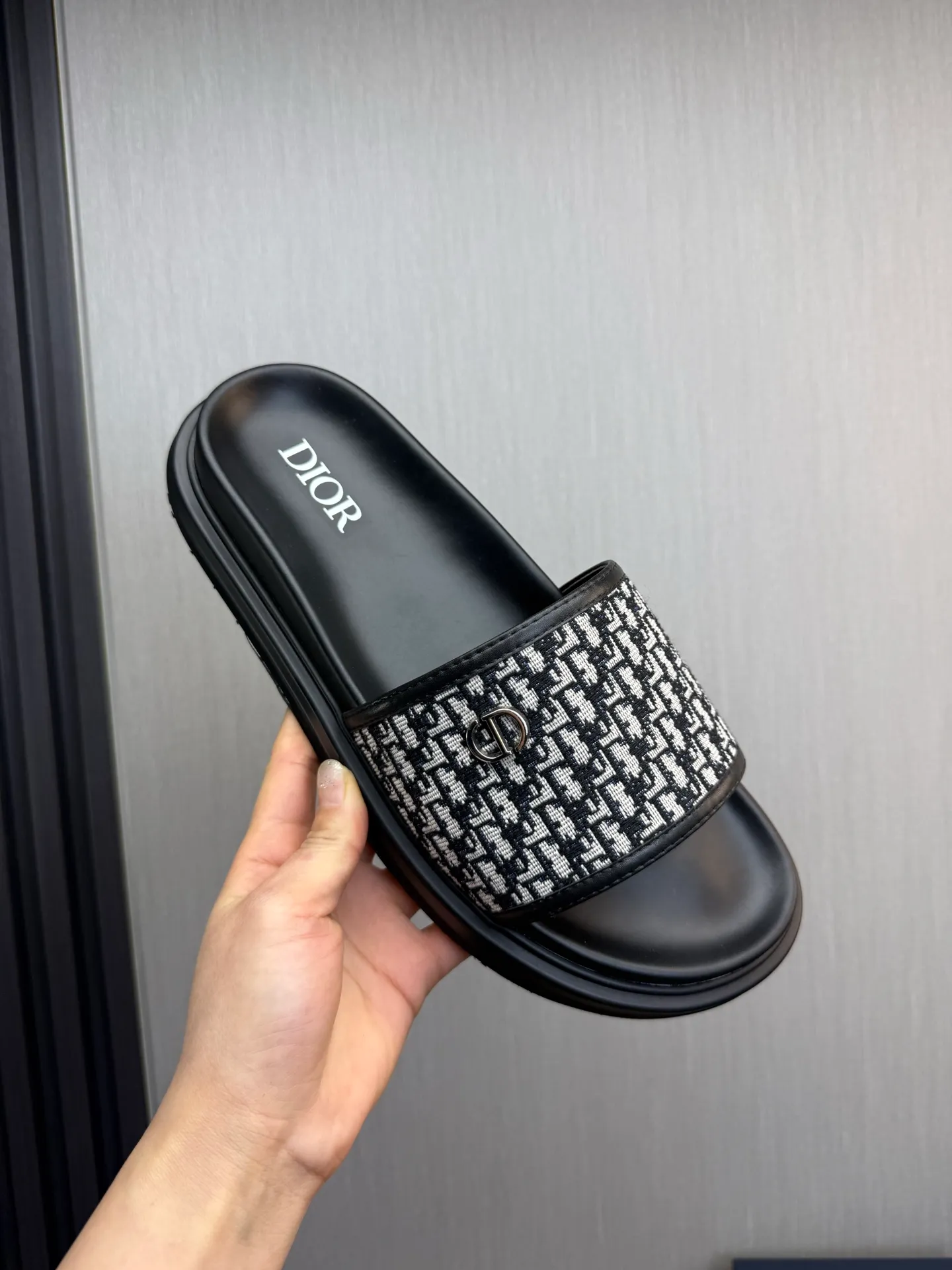 Men's shoes 260💰 Dior. Men's slippers🩴Official website 1:1 production 38-45 size 45 46 🉑️Customized original material shipped✅